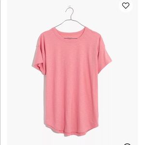 Madewell pink whisper cotton tee